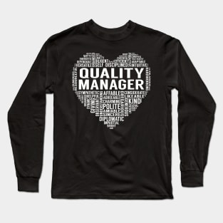 Quality Manager Heart Long Sleeve T-Shirt
